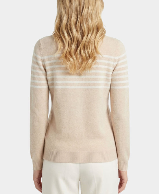 Cotton & Cashmere Stripe Sweater view 