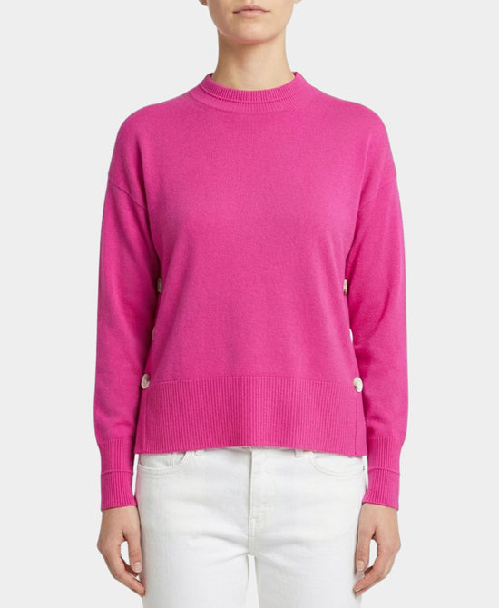Cotton & Cashmere Sweater w/ Buttons view 