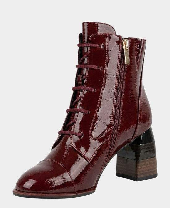 
Waterproof Button Up Bootie in BURGUNDY view 2
