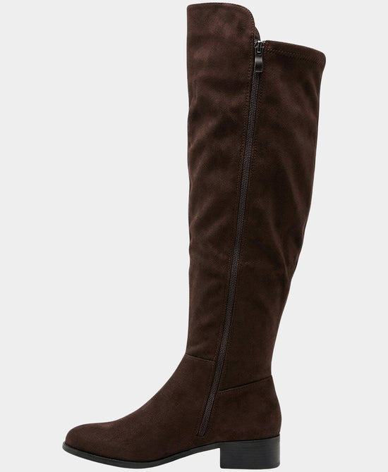 
Waterproof Mixed Media Fringe Boot in BROWN view 2