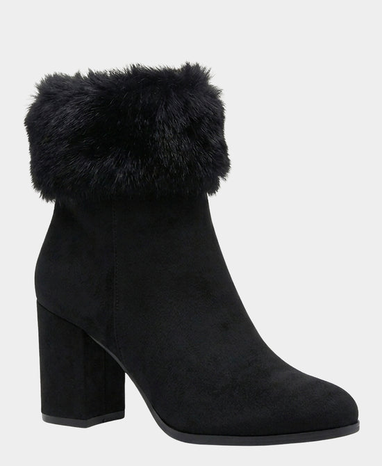 
Waterproof Faux Fur Foldover Boot in BLACK view 1