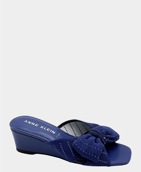 
Bow Wedge Sandal in NAVY view 1