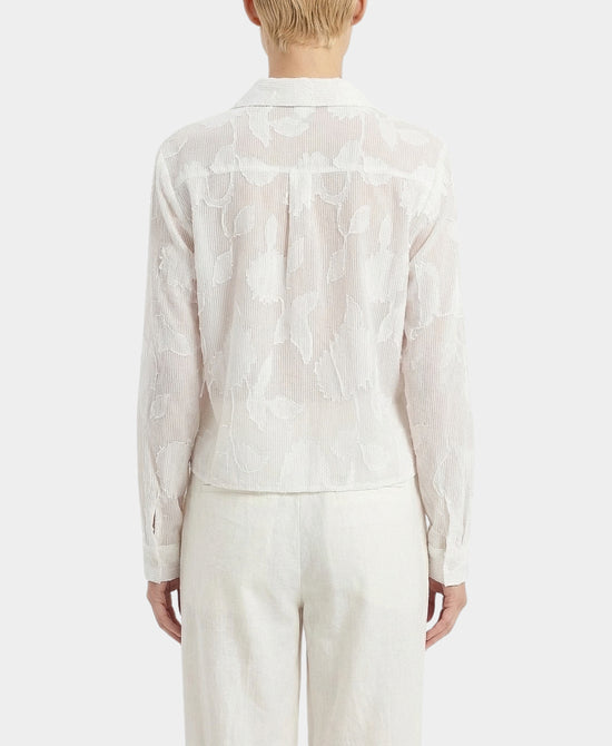 Striped Embroidered Blouse view 2