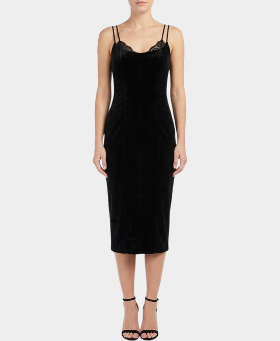 Lace Trim Midi Dress view 1