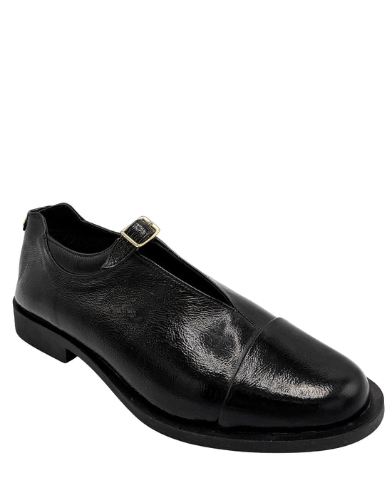 Patent Leather Flat w/ "V" Detail view 