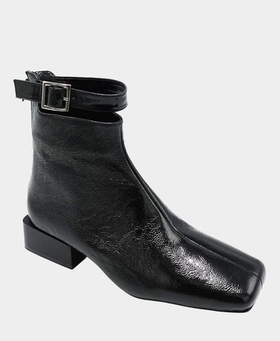 Patent Leather Buckle Bootie image 1