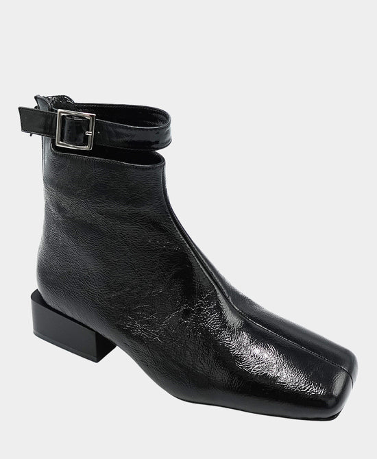 Patent Leather Buckle Bootie view 