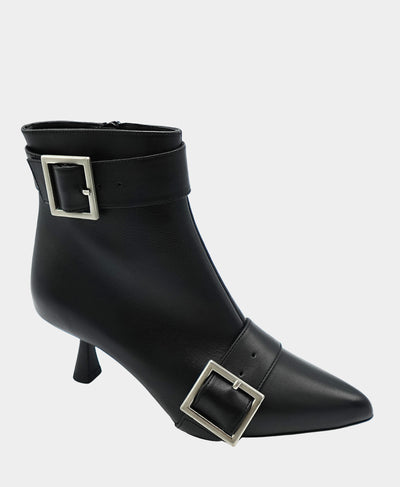 Leather Double Buckle Bootie image 1