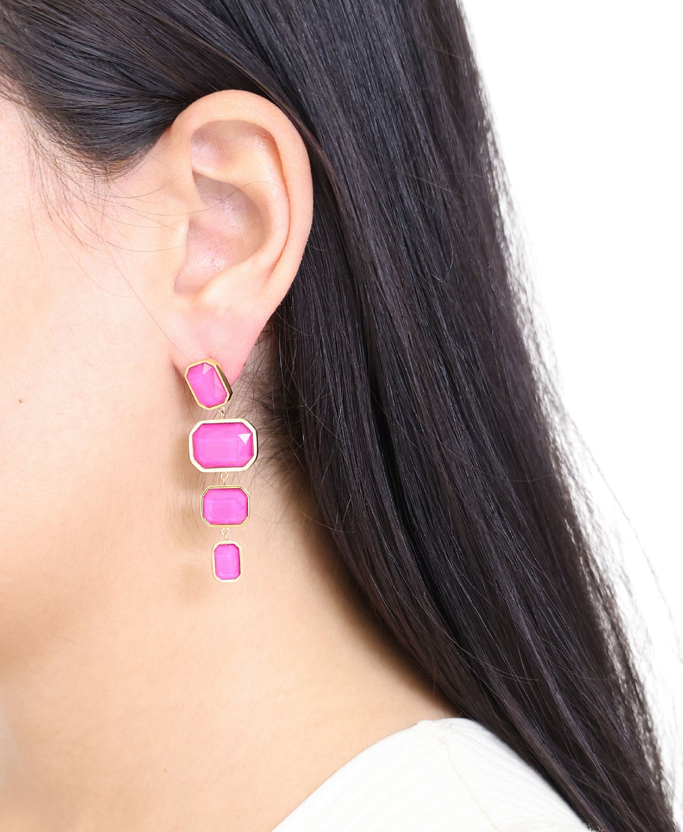 Rectangle Drop Earrings view 1