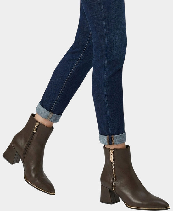 
Leather Bootie in COCOA view 2