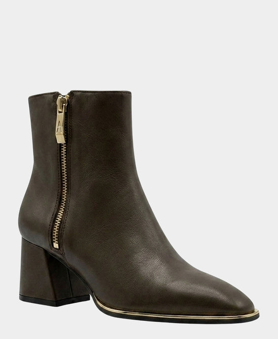 
Leather Bootie in COCOA view 1