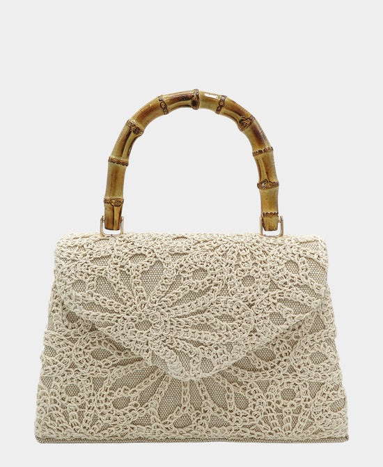 Floral Crochet Handbag view 1