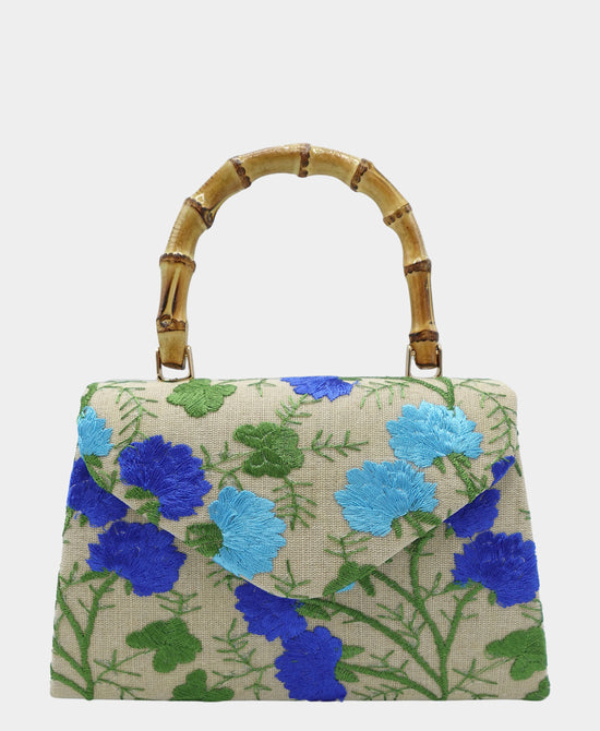 Floral Embroidered Handbag view 1