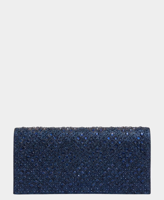 
Crystal Evening Clutch Bag in NAVY view 1