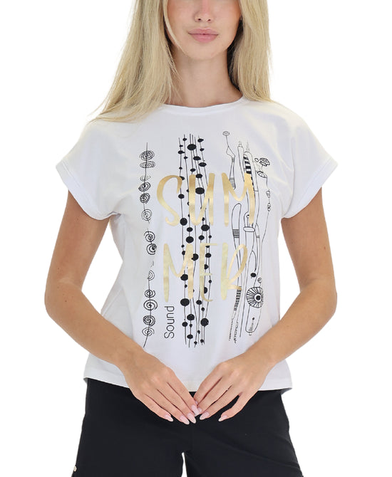 "Summer" Tee w/ Sequins view 