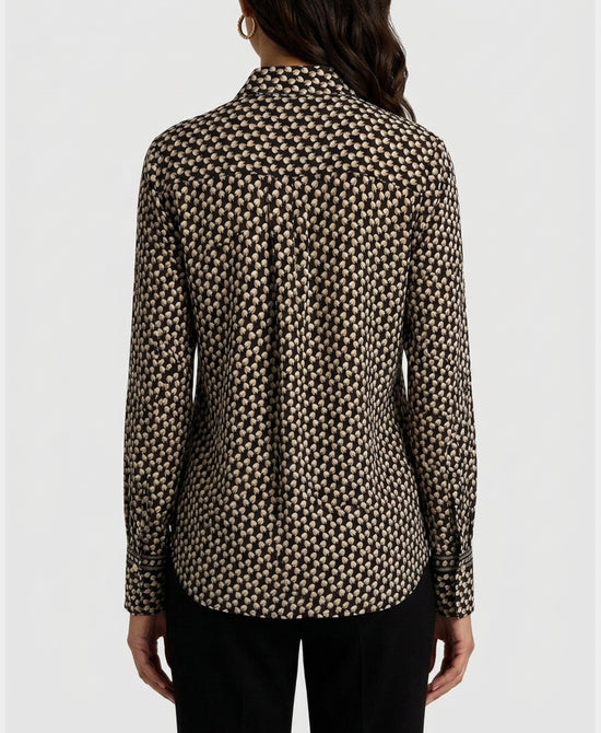 
Printed Blouse in BLACK/BEIGE view 2