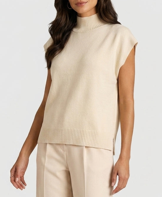 
Solid Knit Top in IVORY view 1