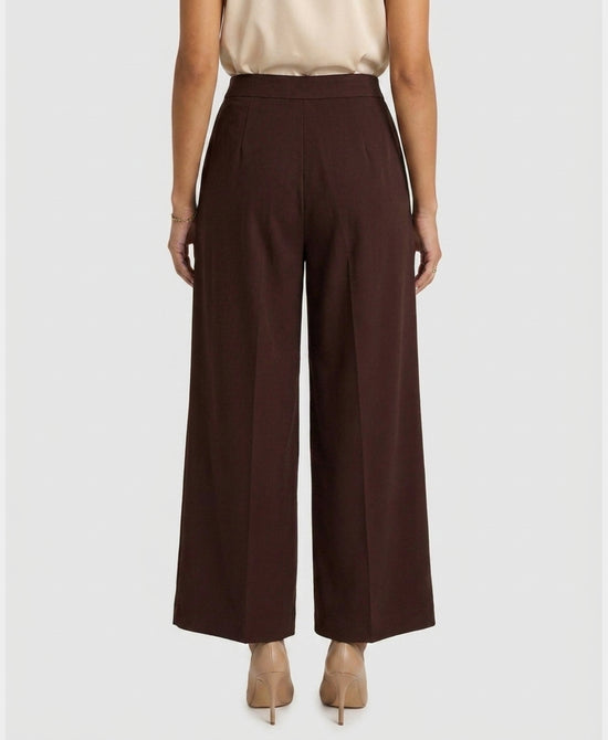 
Ponte Crop Pants in BROWN view 2