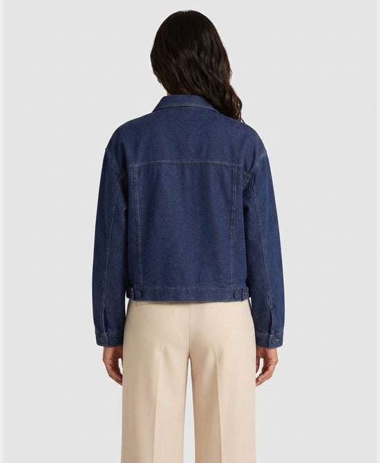 
Denim Shacket in BLUE view 2