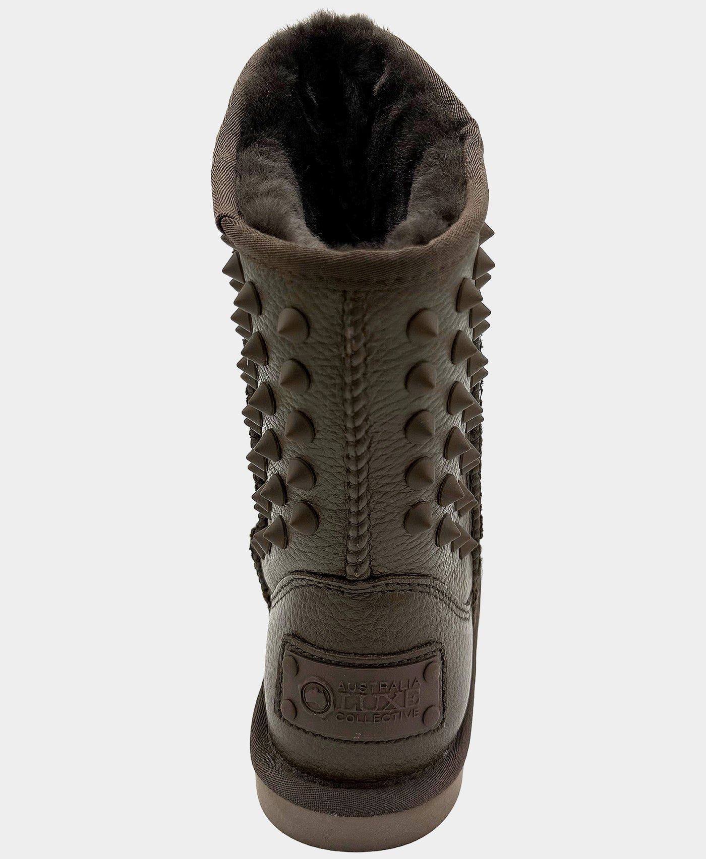 Leather Boot w/ Pointed Studs view 2