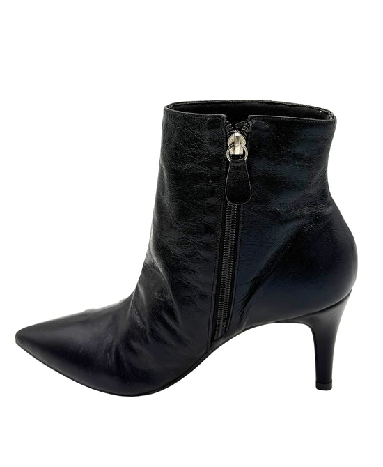 Leather Bootie w/ Crystal Grommets view 