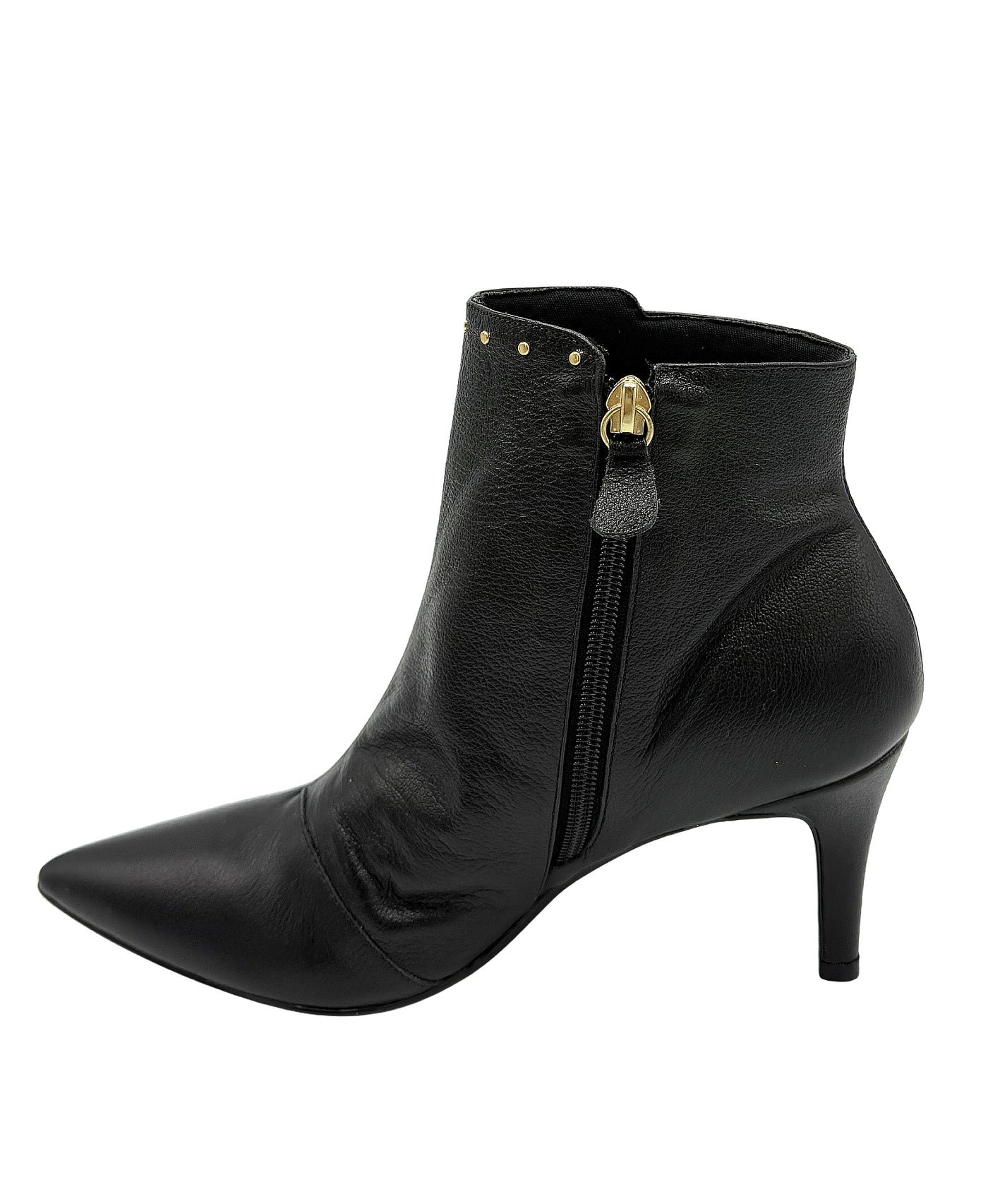 Leather Bootie w/ Studs view 2