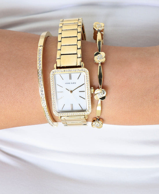 Rectangular Watch w/ Bracelets view 