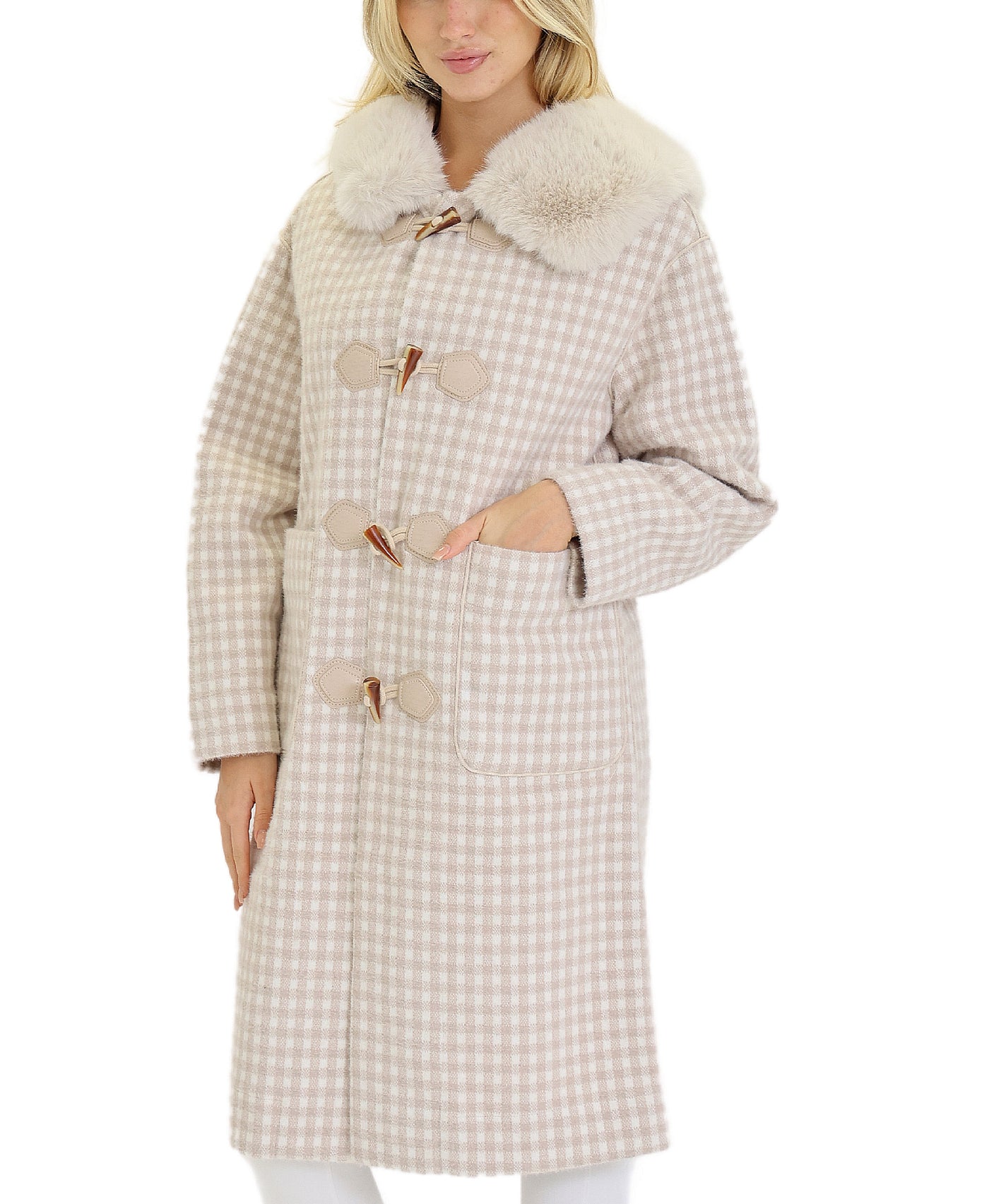 Reversible Printed Faux Fur Coat view 2