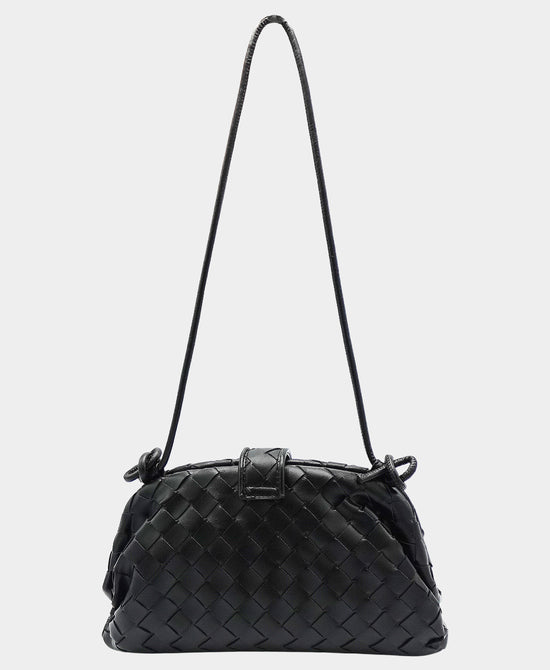 Faux Leather Woven Handbag view 