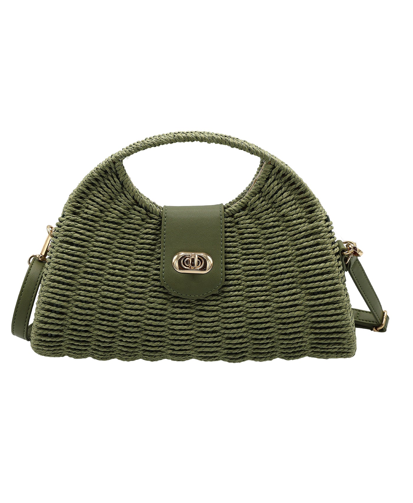 Large Straw Handbag view 1
