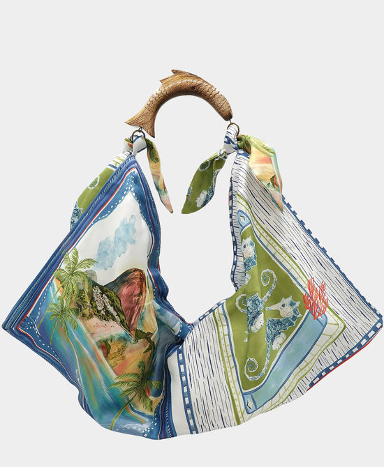 Small Printed Scarf Handbag view 2