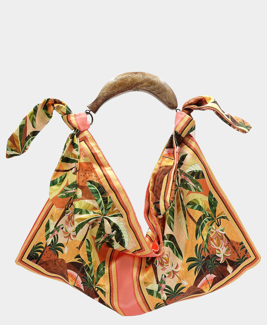 Small Printed Scarf Handbag view 1