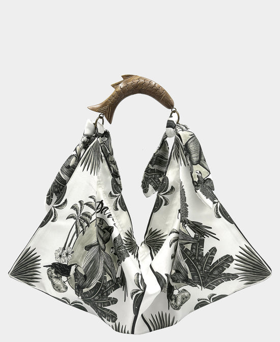 Small Printed Scarf Handbag view 1