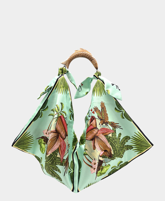 Small Printed Scarf Handbag view 1