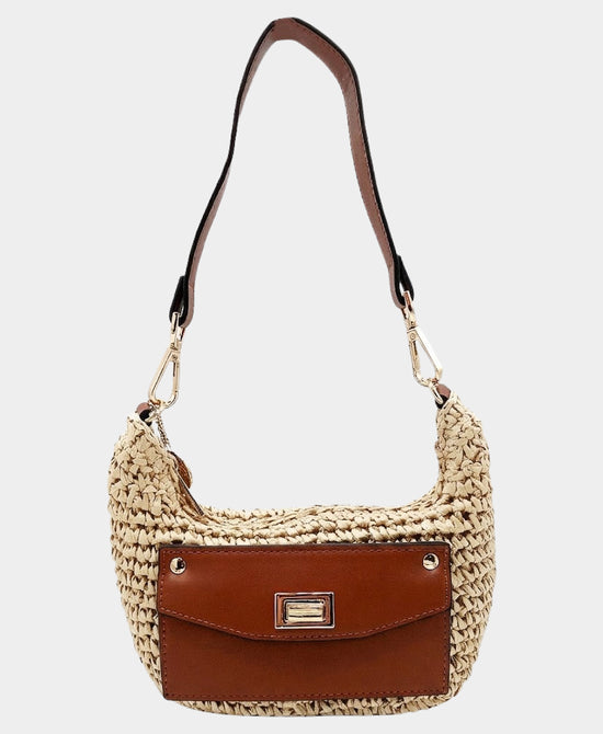 Straw Shoulder Bag view 1