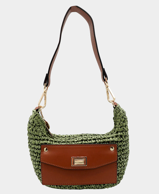Straw Shoulder Bag view 1