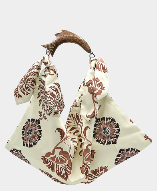 Small Printed Scarf Handbag view 1