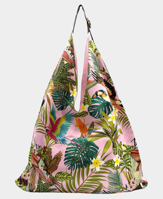 Large Printed Scarf Hobo Bag view 1