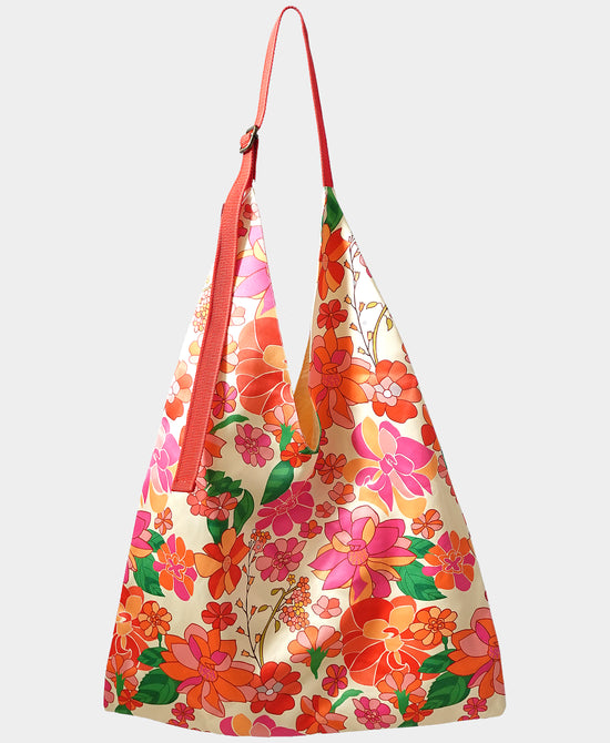 Large Printed Scarf Hobo Bag view 1