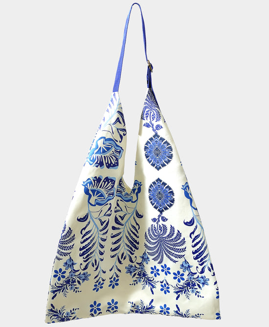 Large Printed Scarf Hobo Bag view 1