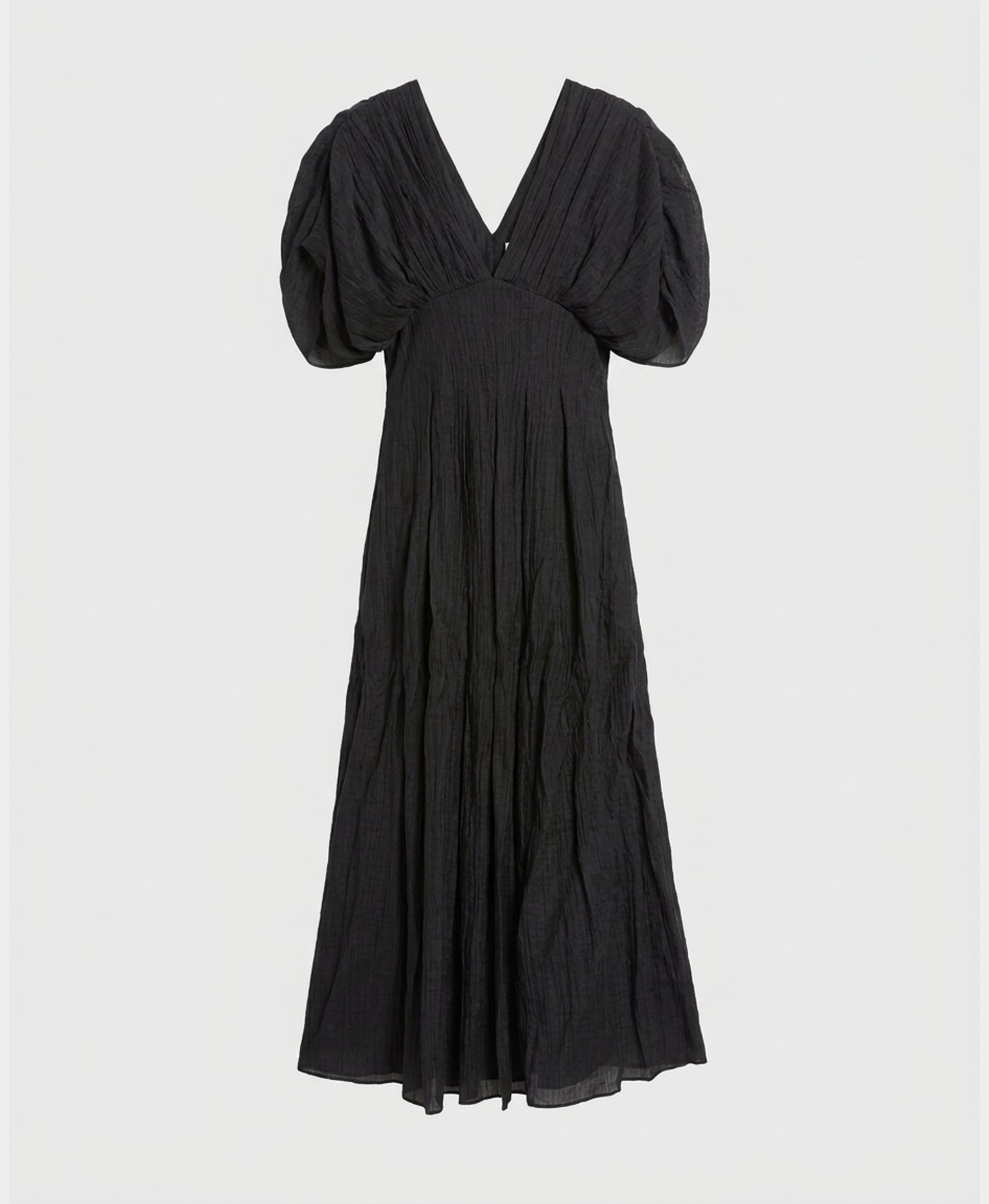 Puff Sleeve Midi Dress – FOX'S - Online
