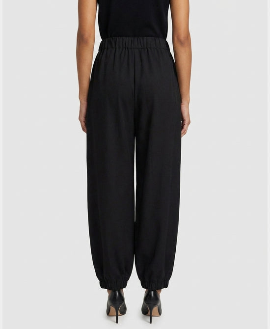 
Pleated Balloon Pants in BLACK view 2