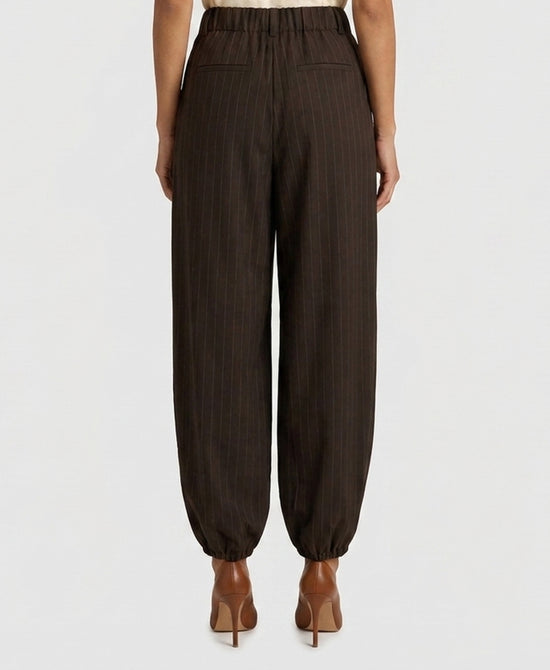 
Pleated Balloon Pants in BROWN view 2