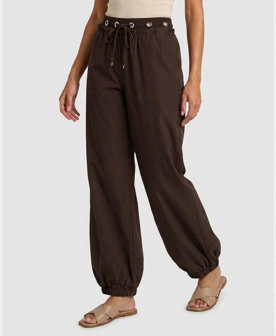 
Balloon Pants w/ Grommets in BROWN view 1