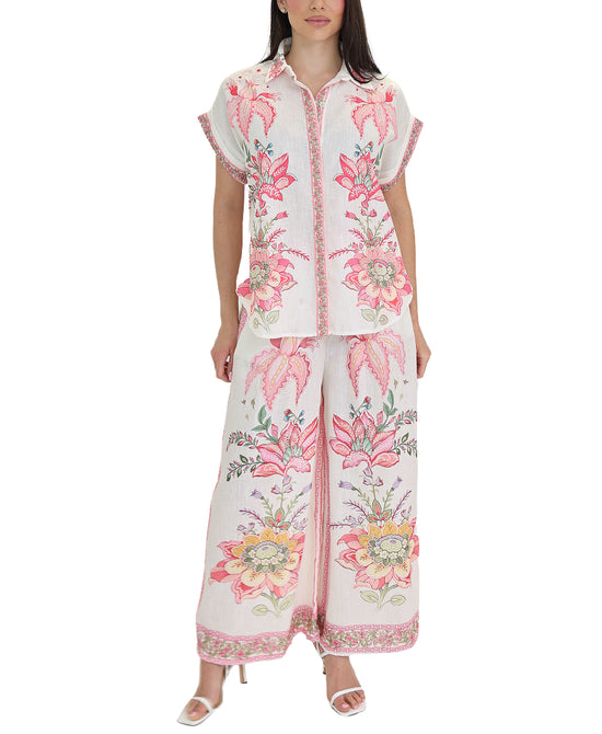 Floral Print Top & Pant Set- 2 Pc Set view 