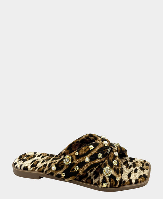 Leopard Printed Charm Sandal view 1