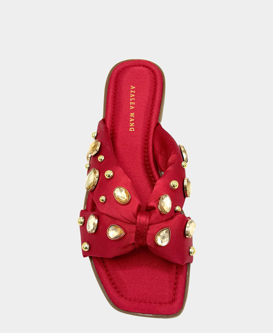 Satin Jeweled Sandal view 2