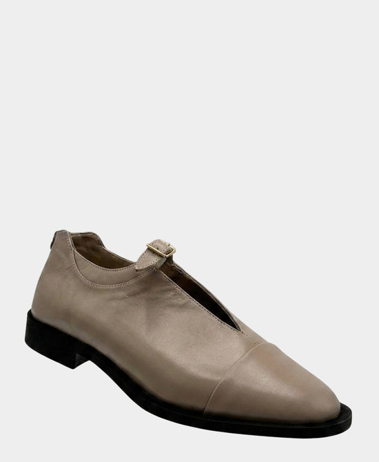
Leather Loafer w/ Cutout in TAN view 1