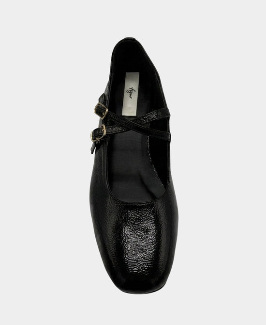 
Crinkle Patent Leather Mary Jane Pump in BLACK view 2