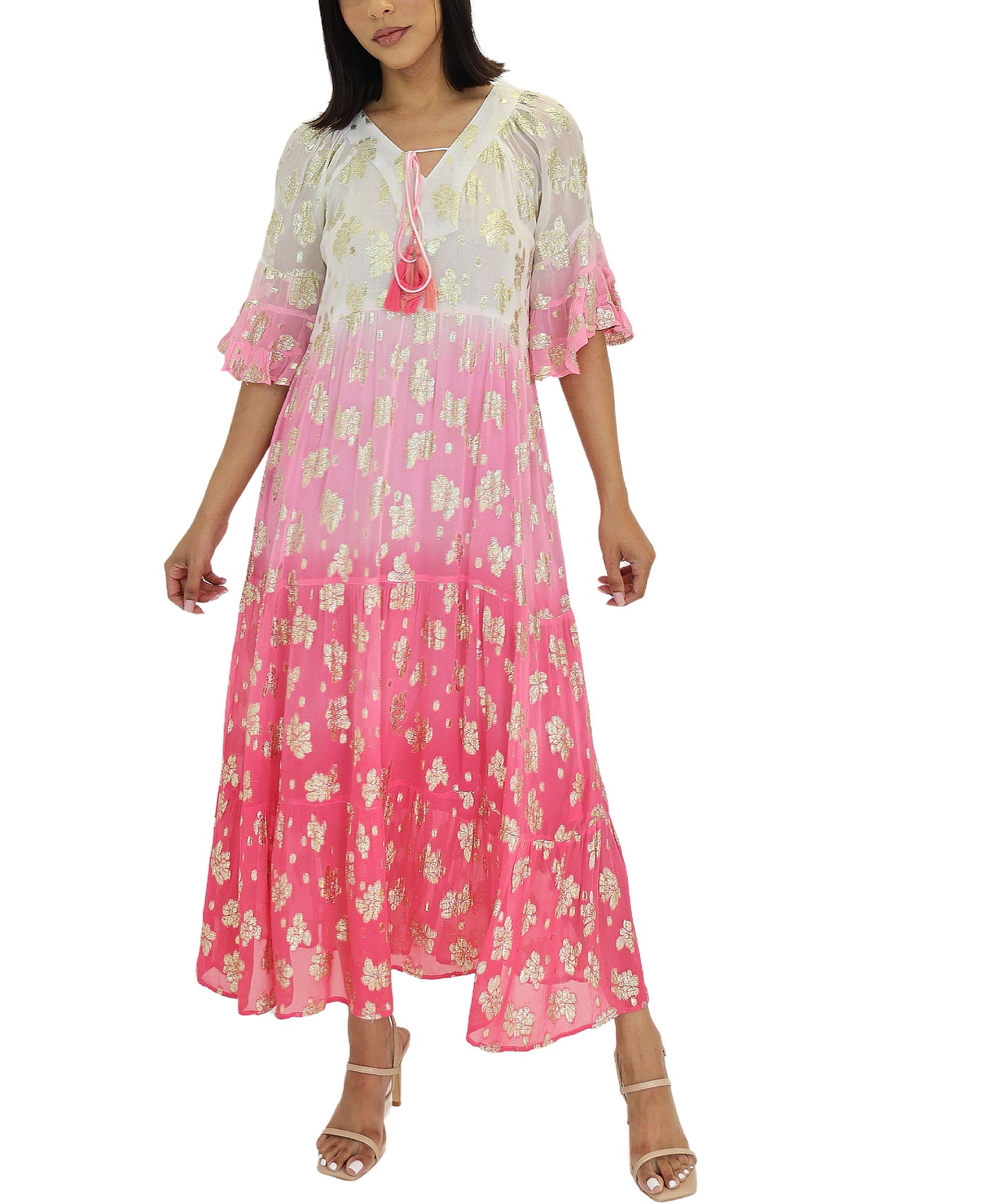 Printed Maxi Dress view 1
